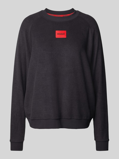 HUGO Sweatshirt met labelpatch Zwart - 2