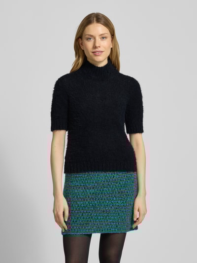 Marc Cain Strickpullover mit Stehkragen und 1/2-Arm Black 4