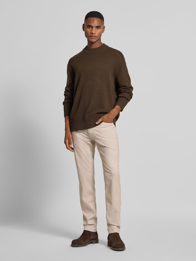 Brax Stoffhose mit Viskose-Anteil im 5-Pocket-Design Modell 'Cadiz' Kitt 1