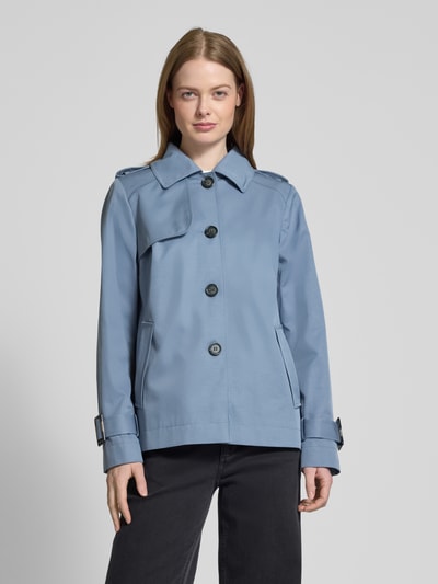 Christian Berg Woman Selection Trenchcoat mit Ärmelriegeln und Eingrifftaschen Rauchblau 4