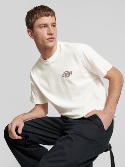 Dickies T-Shirt mit Label-Print Modell 'WOOD' Offwhite 3