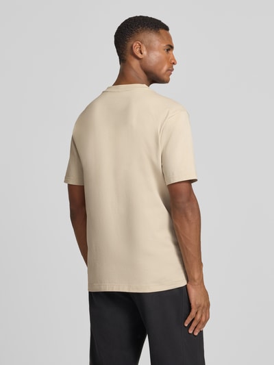 BOSS Green Regular Fit T-Shirt aus Baumwoll-Mix Modell 'TS_GLOBE LOGOPATTERN' Sand 5