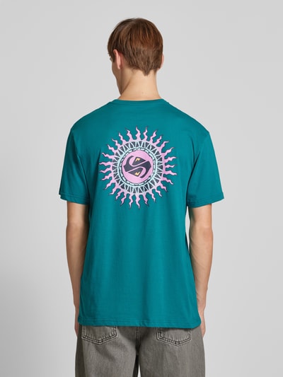 Quiksilver T-shirt met labelprint Groen - 5