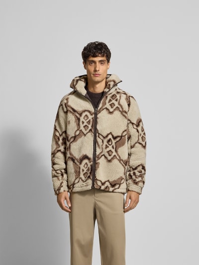 DAILY PAPER Fleecejacke mit Stehkragen Offwhite 4