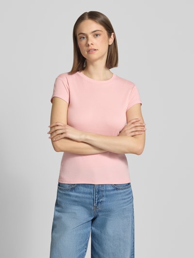 Topshop T-Shirt mit Rundhalsausschnitt Modell 'EVERYDAY' Rosa 4