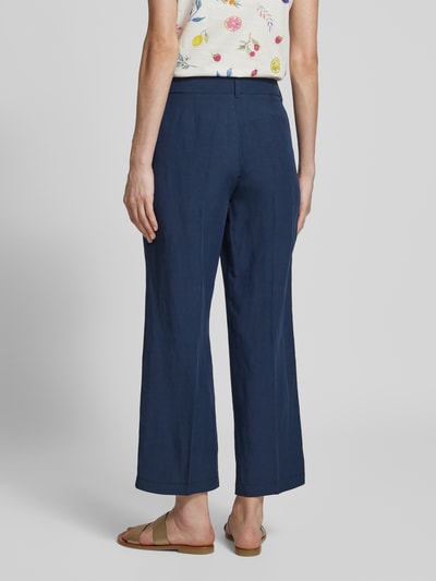 Raffaello Rossi Straight Leg Stoffhose aus Viskose-Leinen-Mix Modell 'OLESSA' Marine 5