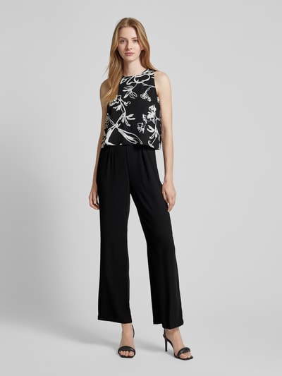 s.Oliver BLACK LABEL Jumpsuit met ronde hals Zwart - 4