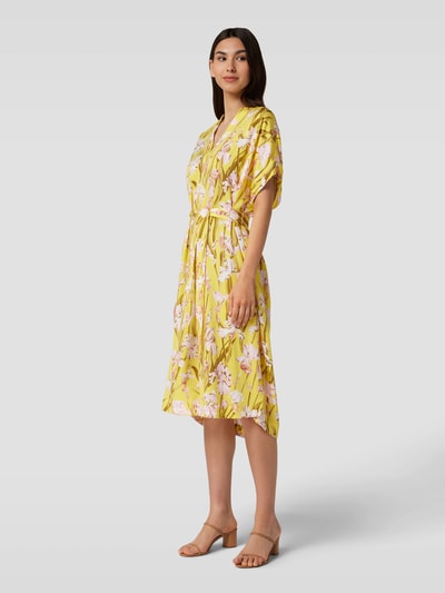 Gant Sukienka midi ze wzorem na całej powierzchni Żółty 1