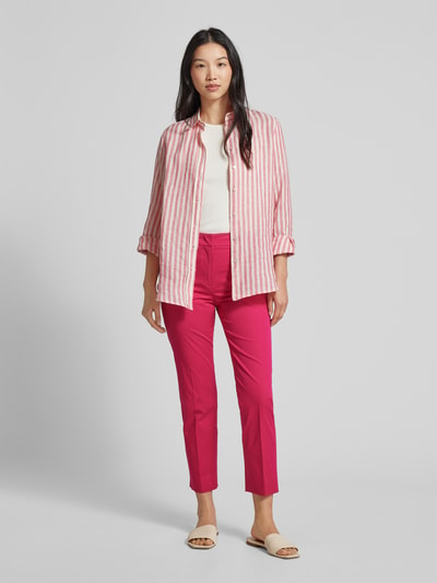 Weekend Max Mara Slim Fit Stoffhose mit Gürtelschlaufen Modell 'CECCO' Pink 1