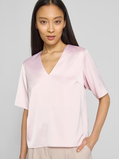 Selected Femme Regular fit blouseshirt met V-hals, model 'LENA' Rosé - 3