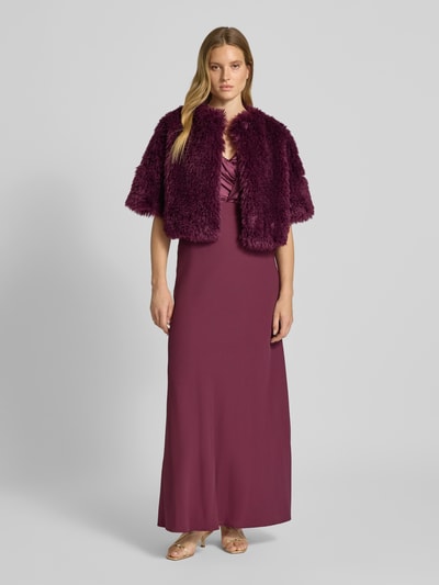 Rinascimento Bolero met imitatiebont Bordeaux - 1