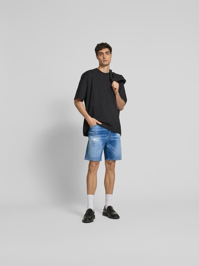 Dsquared2 Regular Fit Jeansshorts aus Baumwoll-Mix Marine 1