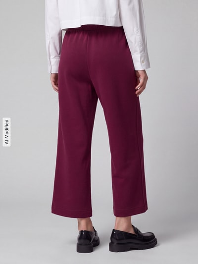 Tom Tailor Loose Fit Sweatpants mit Viskose-Anteil Bordeaux 5