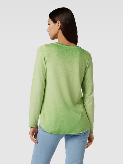 Smith and Soul Gebreide pullover met labelapplicatie Groen - 5