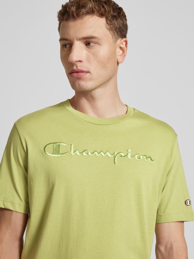 CHAMPION T-Shirt mit Label-Print Mint 3