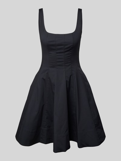 Staud Minikleid mit Karree-Ausschnitt Modell 'MINI WELLS' Black 2