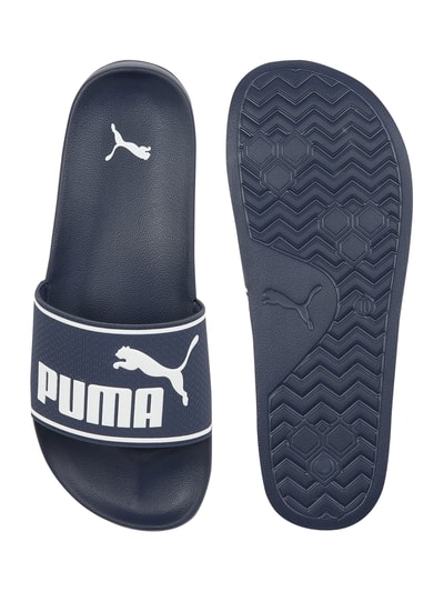 Puma Slides mit Logo Marine 4