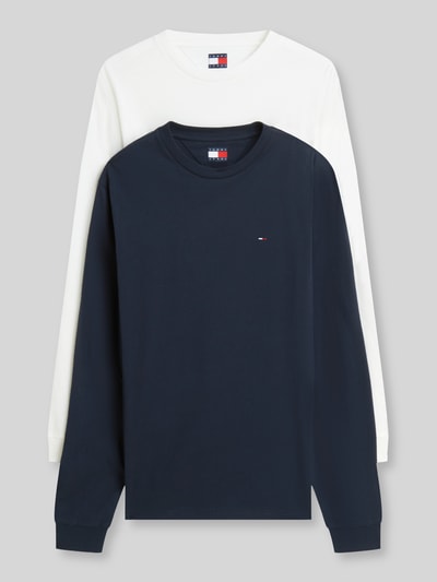 Tommy Jeans regular fit shirts met lange mouwen van puur katoen in set van 2 Marineblauw - 2