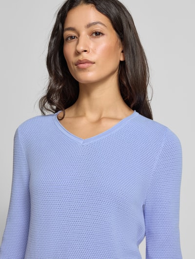 Christian Berg Woman Sweter z dzianiny z dekoltem w serek Lawendowy 3