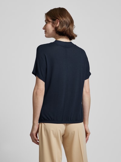 OPUS T-shirt met V-hals, model 'Sagie' Marineblauw - 5