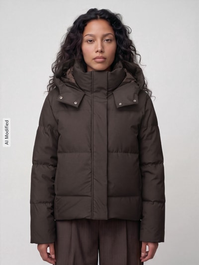 VERO MODA Steppjacke mit abnehmbarer Kapuze Schoko 4