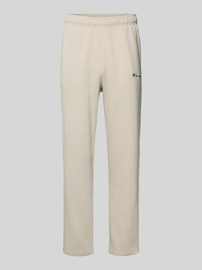 CHAMPION Straight Fit Sweatpants mit Label-Stitching Beige 1