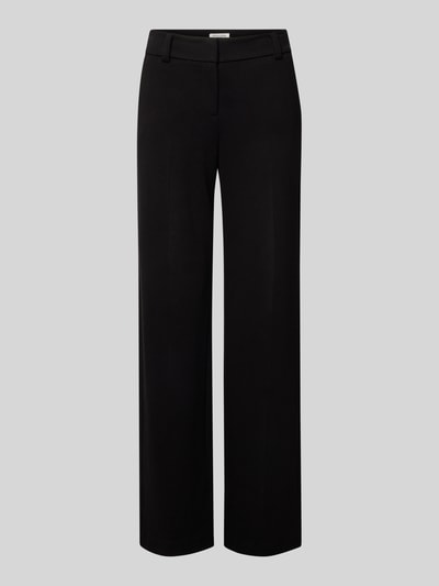 Christian Berg Woman Wide Leg Stoffhose mit Paspeltaschen am Gesäß Black 2