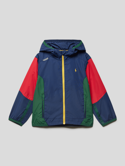 Polo Ralph Lauren Kids Wiatrówka w stylu Colour Blocking model ‘VITAL’ Granatowy 1