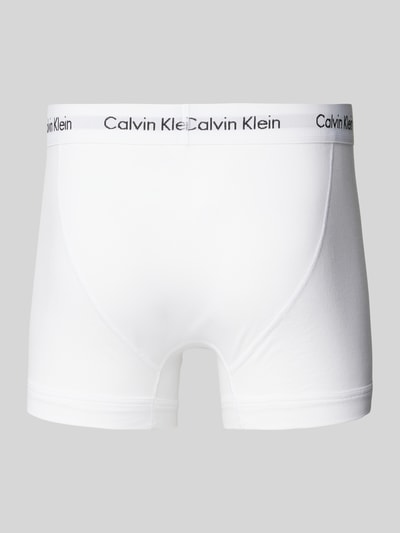 Calvin Klein Underwear Trunks mit Label-Bund im 3er-Pack Weiss 3