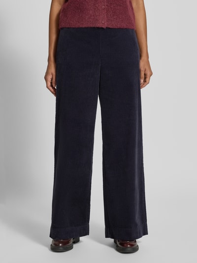 Marc O'Polo Wide leg corduroy broek van puur katoen Donkerblauw - 4