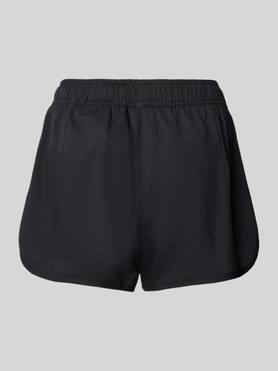 Produktfoto, schwarze Badehose mit elastischem Bund und Tunnelzug, Gerade Passform, Label-Print, Badehose von PUMA, glatte Textur