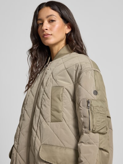 Blonde No. 8 Steppjacke mit Strukturmuster Khaki 3