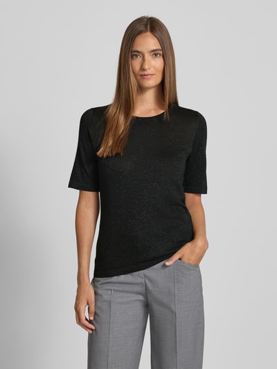 Christian Berg Woman Selection Strickpullover mit gerippten Abschlüssen Black 4