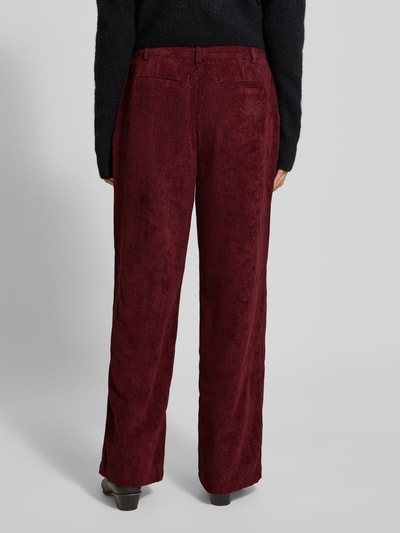 Soyaconcept Corduroy broek met steekzakken, model 'BINDI' Bordeaux - 5