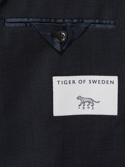 Tiger Of Sweden Slim Fit 2-Knopf-Sakko mit fallendem Revers Dunkelblau 4