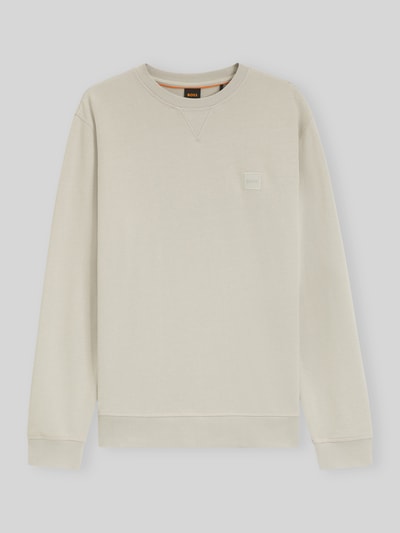 BOSS Orange Regular Fit Sweatshirt aus reiner Baumwolle Modell 'Westart' Sand 2