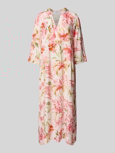 ZABAIONE Midi-jurk van viscose in laagjeslook Roze - 2