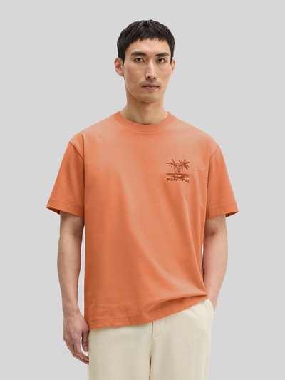 Marc O'Polo Loose Fit T-Shirt aus reiner Baumwolle Hellrot 4