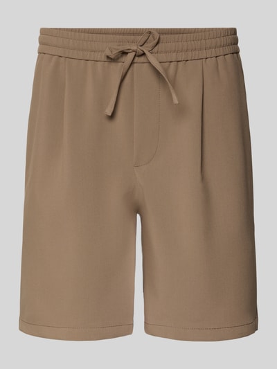 Produktfoto, Loose Fit Shorts mit elastischem Bund Modell 'WILL' van Only & Sons, look: effen, pasvorm: loose fit, bandplooi, boord met tunnelkoord, steekzakken, achterzak