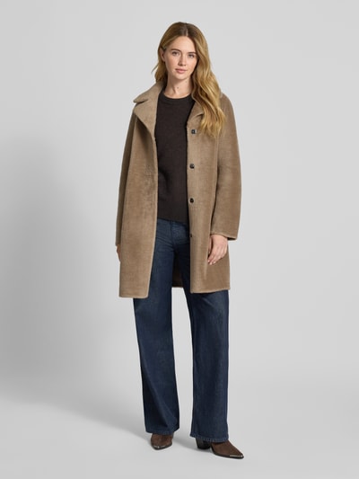 OAKWOOD Mantel mit Wendefunktion Modell 'VENUS' Taupe 1