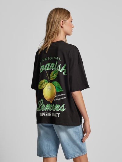 Pegador Oversized T-Shirt mit Label-Print Modell 'CHAPI' Black 5