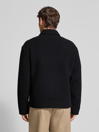 JAKE*S STUDIO MEN Regular fit jack met wol Zwart - 5