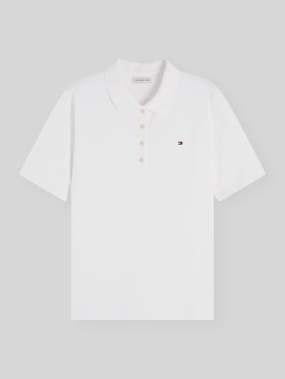 Tommy Hilfiger Regular Fit Poloshirts aus Baumwoll-Mix Ecru 2