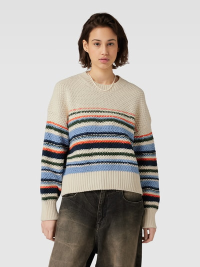 Marc O'Polo Denim Strickpullover mit Streifenmuster Offwhite 4