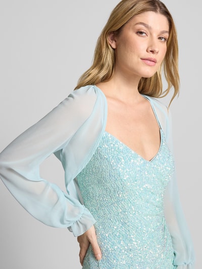 V.M. Cocktailjacke aus Chiffon in verkürzter Passform Mint 3