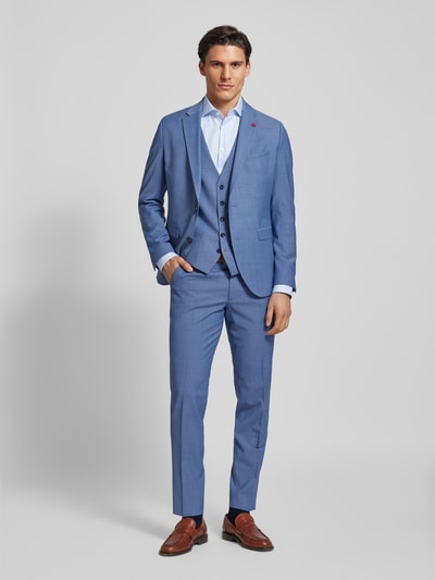 Jake*s Slim Fit Business-Hemd in Überlänge Bleu 1