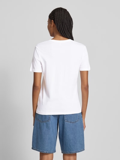 Only T-shirt o kroju regular fit z czystej bawełny model ‘HENNY LIFE’ Biały 5