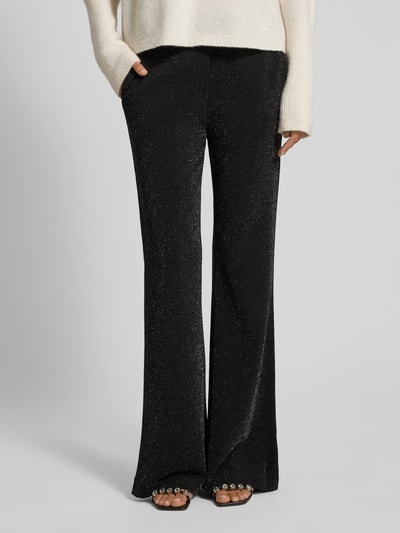 Christian Berg Woman Flared stoffen broek met elastische band Zwart - 4