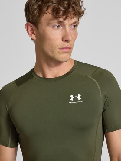 Under Armour T-shirt met labelprint Olijfgroen - 3