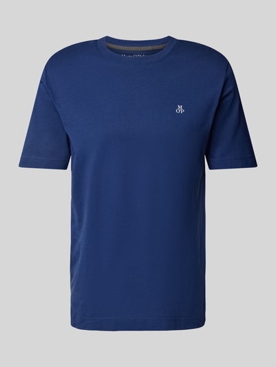 Marc O'Polo Regular Fit T-Shirt aus reiner Baumwolle mit Logo-Print Royal 2